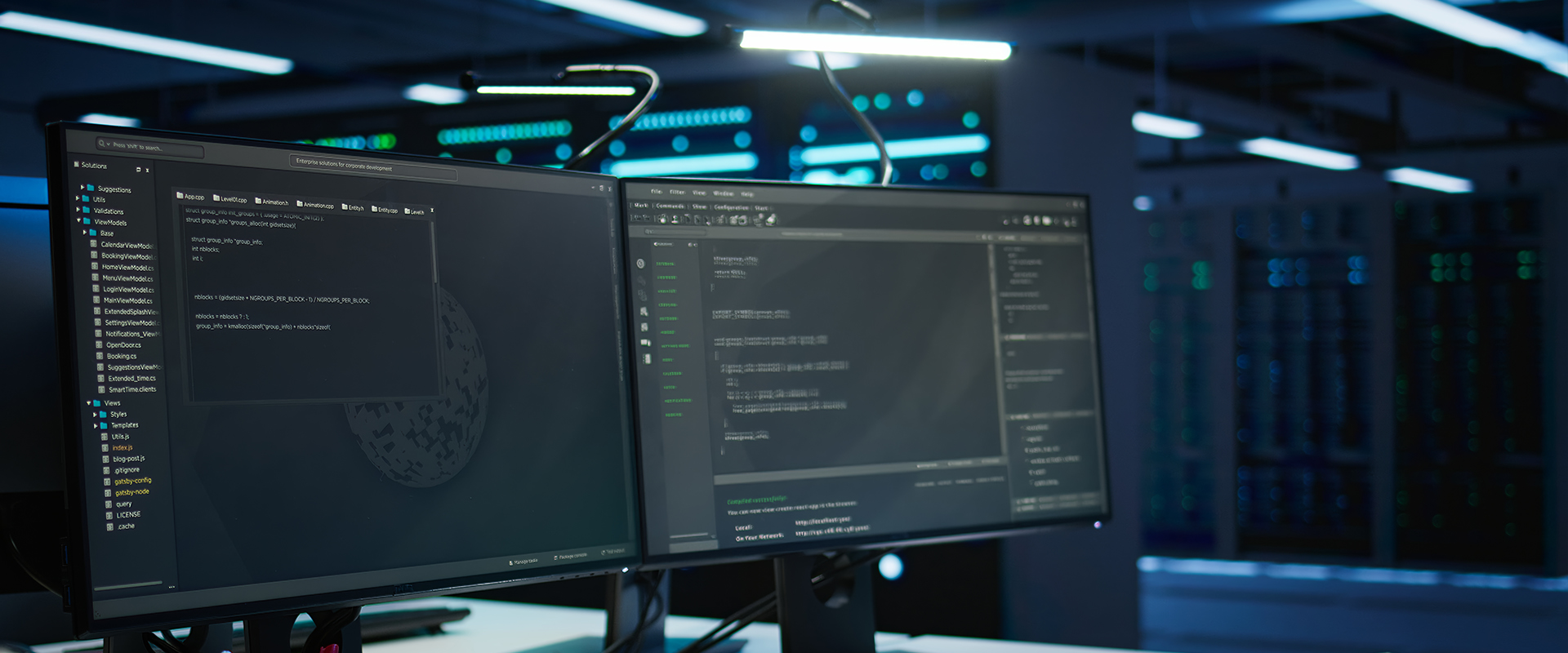 Modern tech workspace